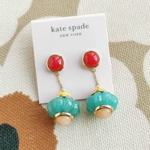 Kate Spade | Confection Cake | Gold Linear Drop Earrings